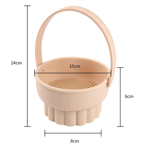 Silicone Washing Bowl Makeup Brush Cleaning Box Make-Up Egg Drying B 2