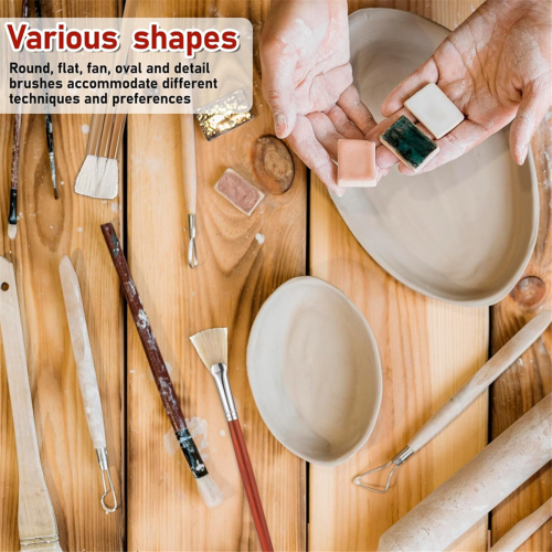15 Pcs Pottery Glaze Brushes Set 2