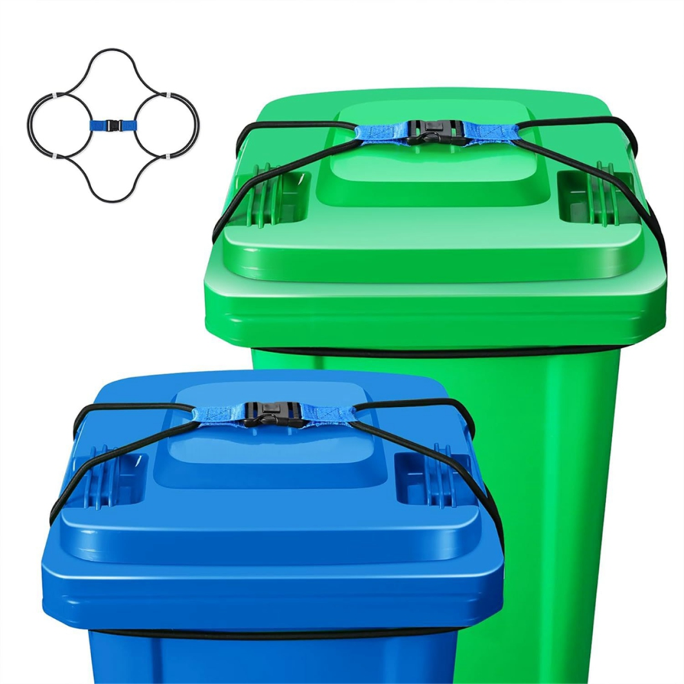 2Pcs Trash Can Lid Locks For Animals, Garbage Can Bungee Cord Lock 4711585104903