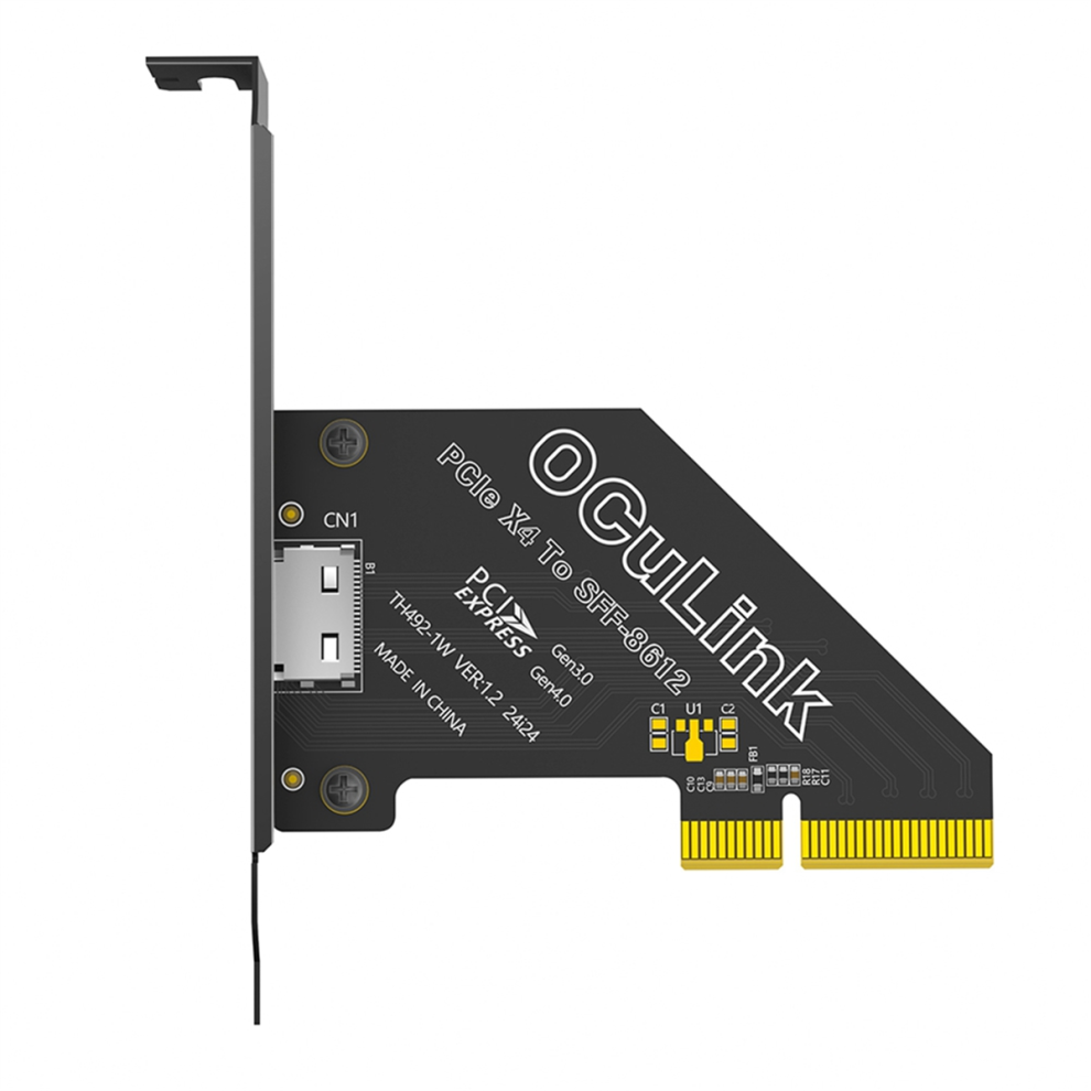 Pci-E 4X 4.0 To Oculink Sff-8611/8612 Expansion Card Adapter 4711585103043