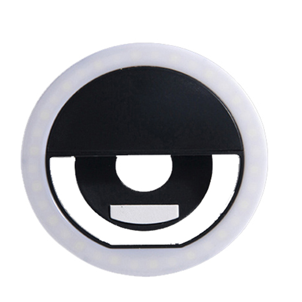Led Selfie Ring With 3-Level Adjustable Brightness Light/Black 4711585103593