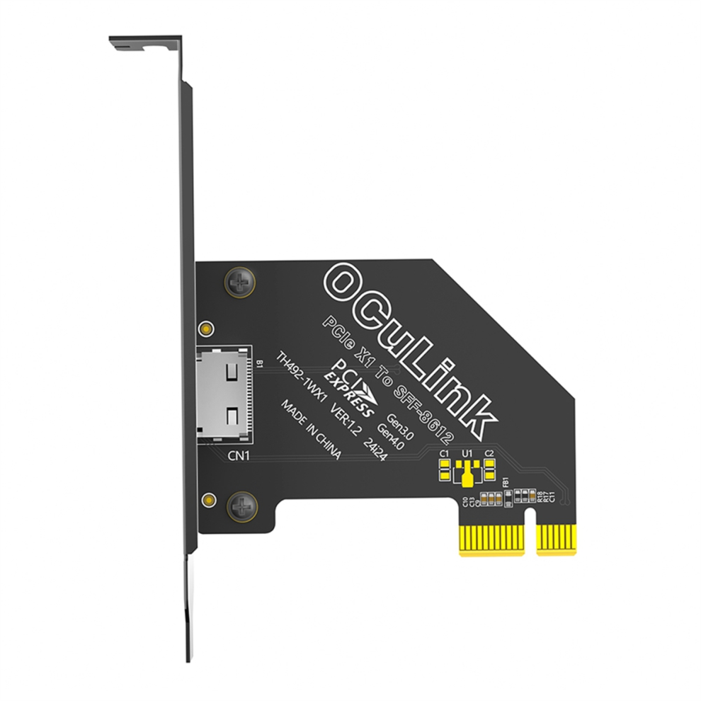 Pci-E 1X 4.0 To Oculink Sff-8611/8612 Expansion Card Adapter 4711585103067