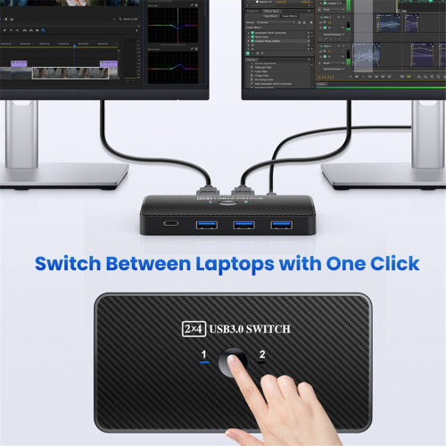 USB3.0 Switch Adapter USB 3.0 Switcher 2 Input 4 Output USB Switch 2