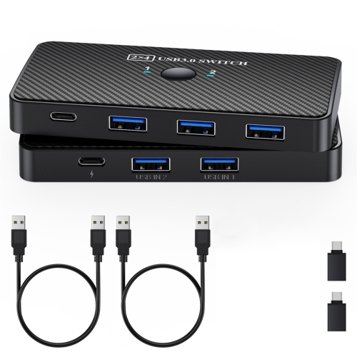 USB3.0 Switch Adapter USB 3.0 Switcher 2 Input 4 Output USB Switch 1