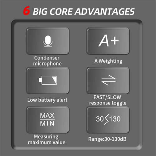 Digital Noise Meter Sound Level Meter Handheld DB Meter 2