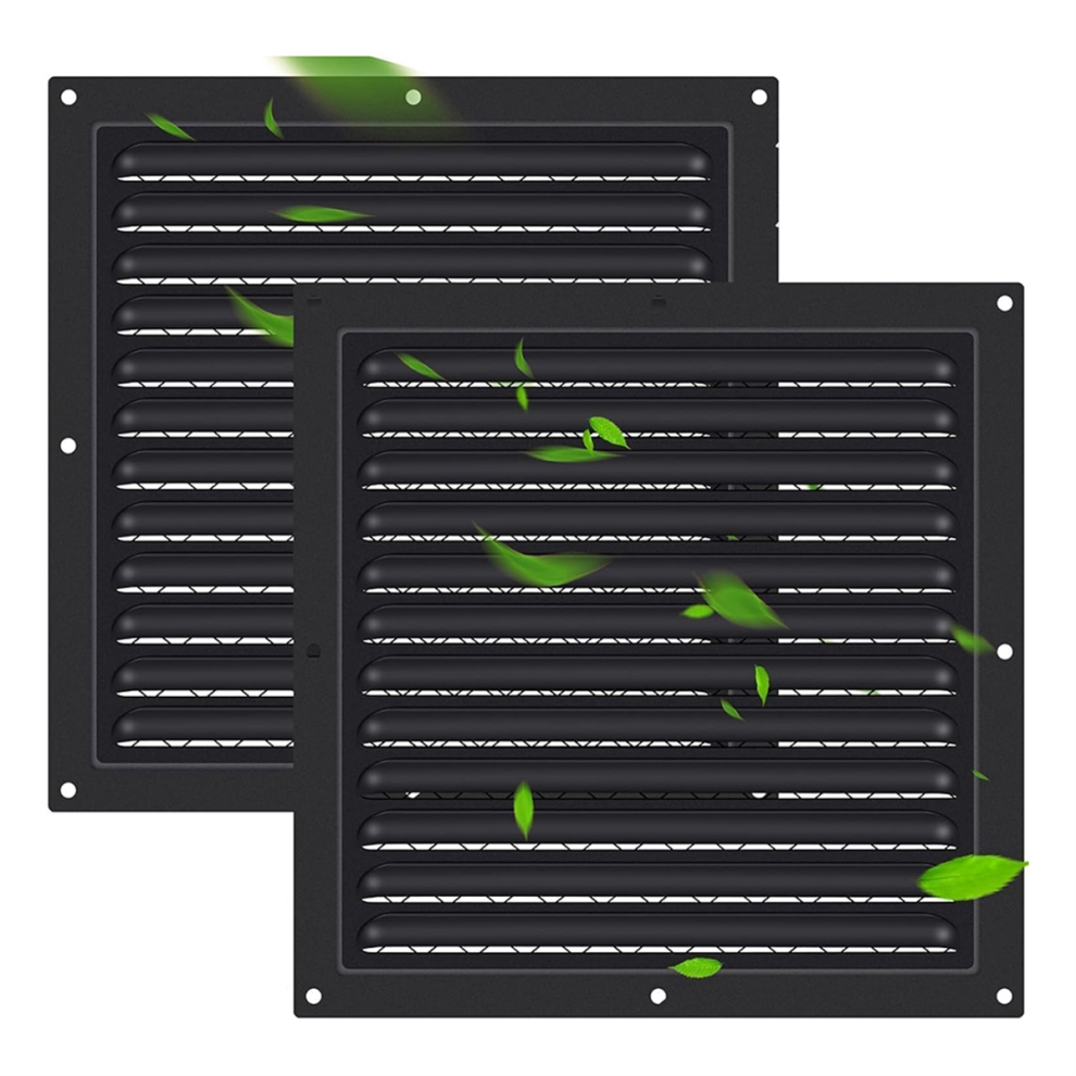 2 Pcs Attic Vent 10In X 10In Shed Vents Gable Vents 4711585180662