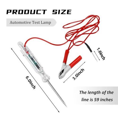 Auto Circuit Tester with Voltmeter Dual Color Polarity Indicate 2