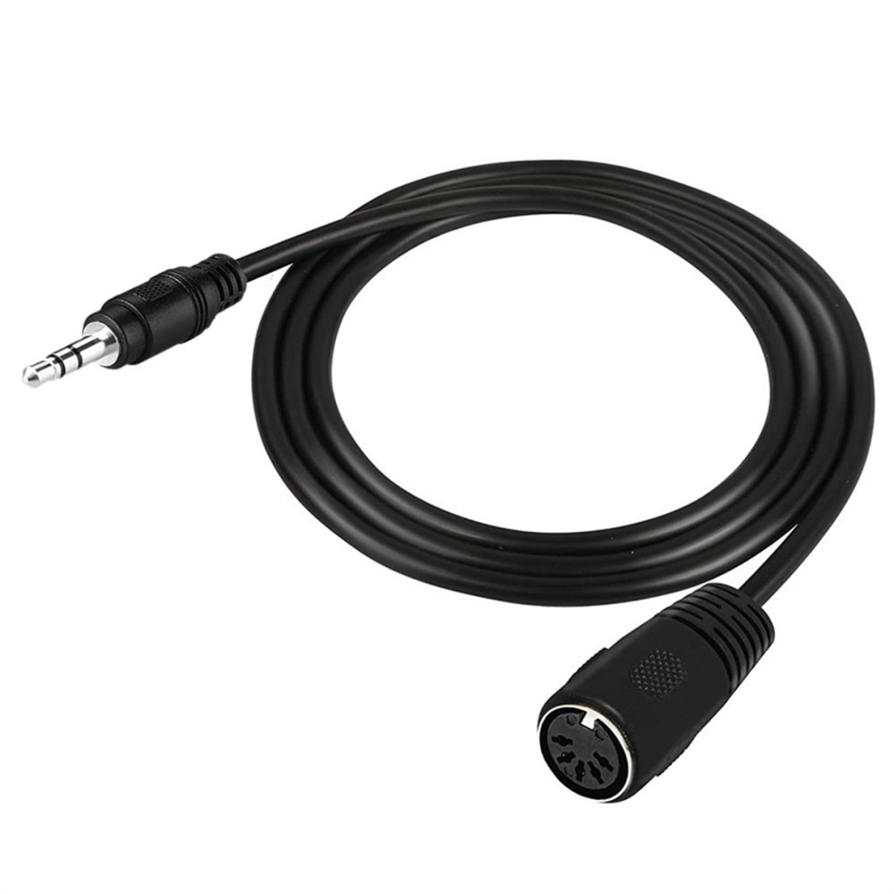 Din To 3.5Mm Cable 5 Pin Din Female To 3.5Mm Male Aux Cable 1.5M 4711585177952