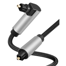 90 Degree Optical Audio Cable, Right Angle Toslink Cable