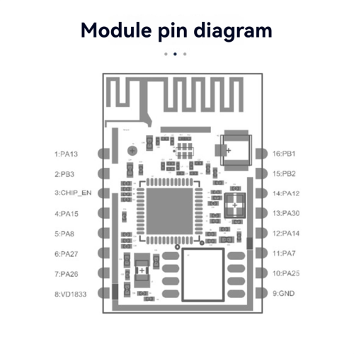 MinewSemi Bluetooth + WiFi Module ME16WS01 High-Performance Dual-Core 1