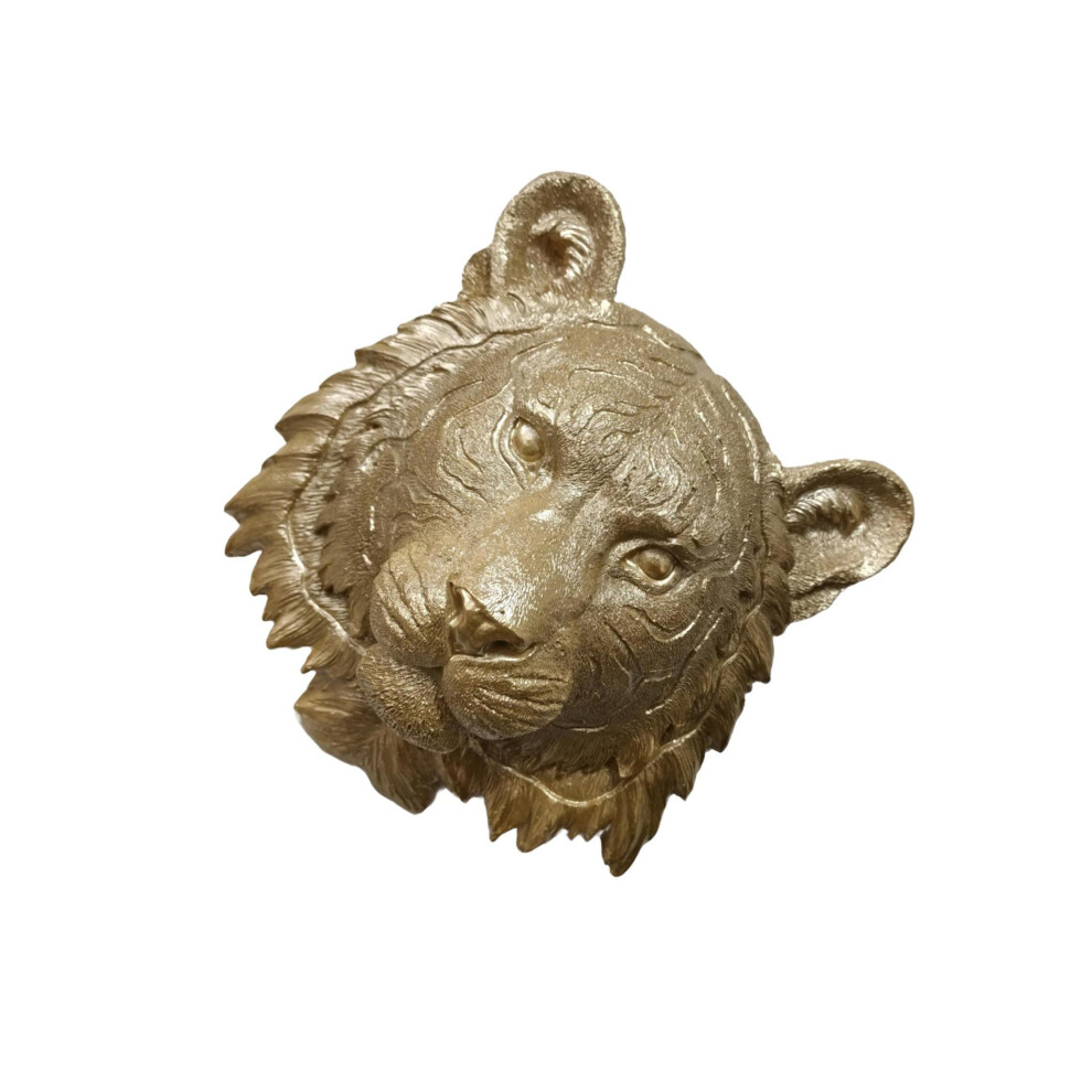 (Tiger) Polyren Animal Head Wall Statue Plaque Wall Ornament for Home Office-image-OPC-PJVKDJ6-NEW