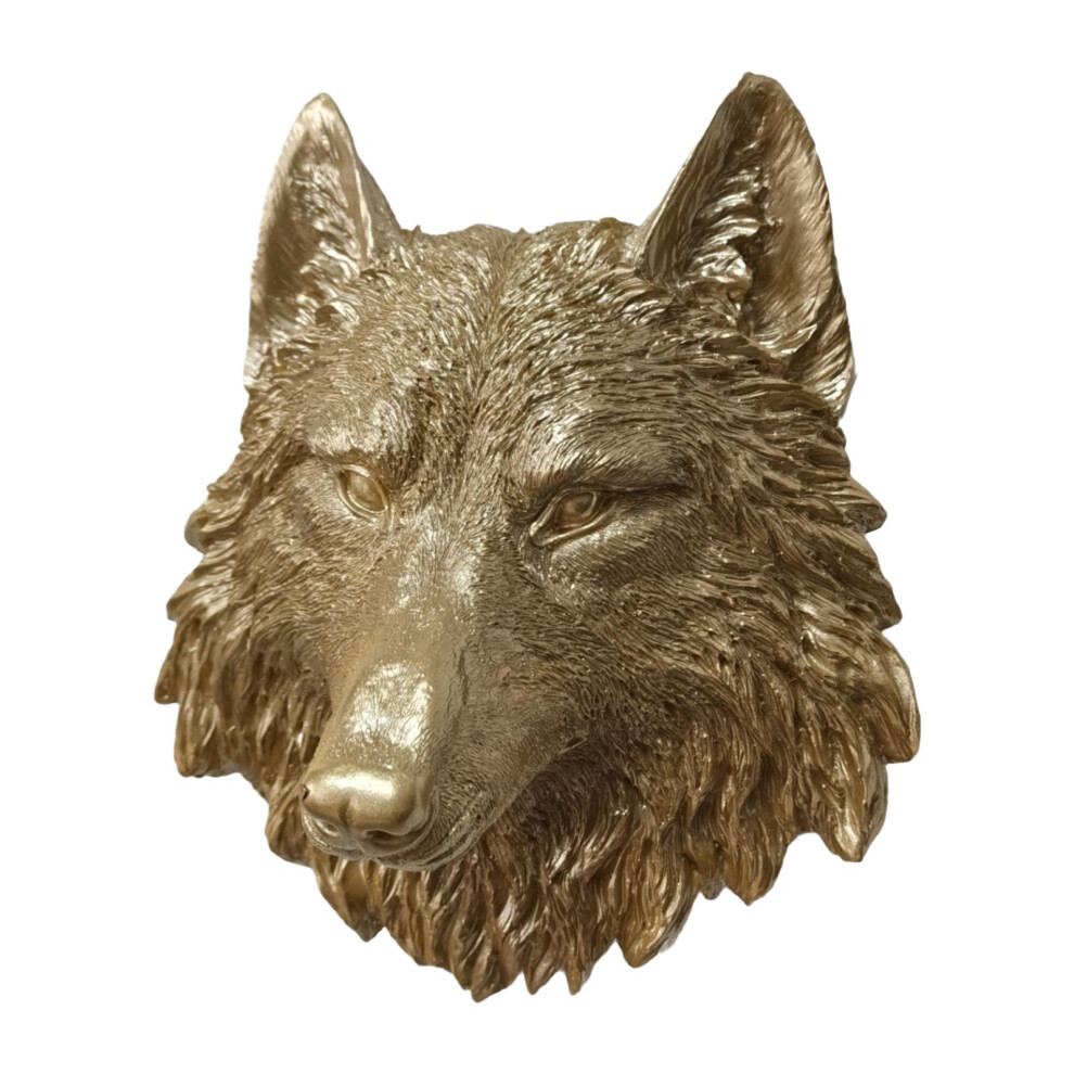 (Wolf) Polyren Animal Head Wall Statue Plaque Wall Ornament for Home Office-image-OPC-PJVKDJ2-NEW