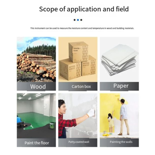 Non-Destructive Wood Moisture Meter Floor Wall Moisture Detector 2