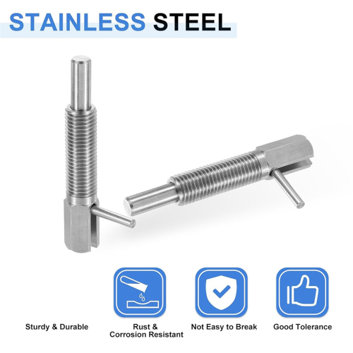 2Pcs Retractable Indexing Plunger Pin, Latch Telescopic Locking Pin 2