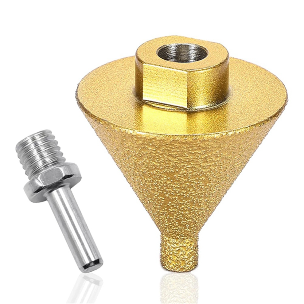 Diamond Beveling Chamfer Bit 38Mm Cone For Hole Enlarging M10 Thread 4711585182024