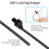100PCS Tree Nylon Push Mount Zip Ties, Wire Ties 2