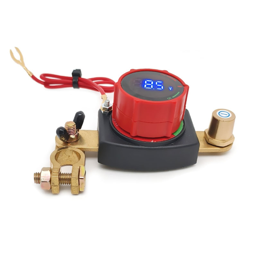 Top Post Battery Disconnect Switch With Voltmeter, 5-80V 4711585182802