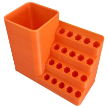 Screwdriver Bits Holder Storage Tool Box, with Power Drill Holder,C