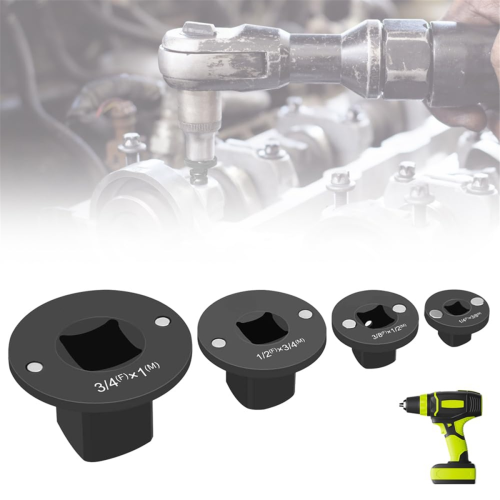 4pcs Low Profile Impact Socket Adapter Set, Drive Ratchet Adapter Set 1