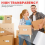 2 Rollen transparente Packbänder mit 2 nachfüllbaren Spendern 6