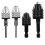 4Pack Round to Hex Adapter 1/4 1/8 1/16Inch Drill Chuck Adapter 1
