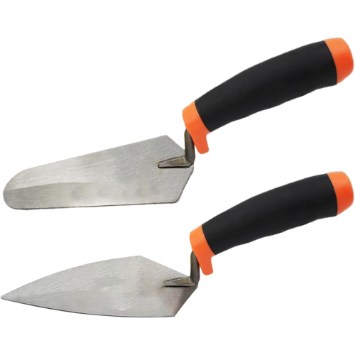 2Pcs Pointing Trowel Gauging Trowel 6in Masonry Tool Handle 2