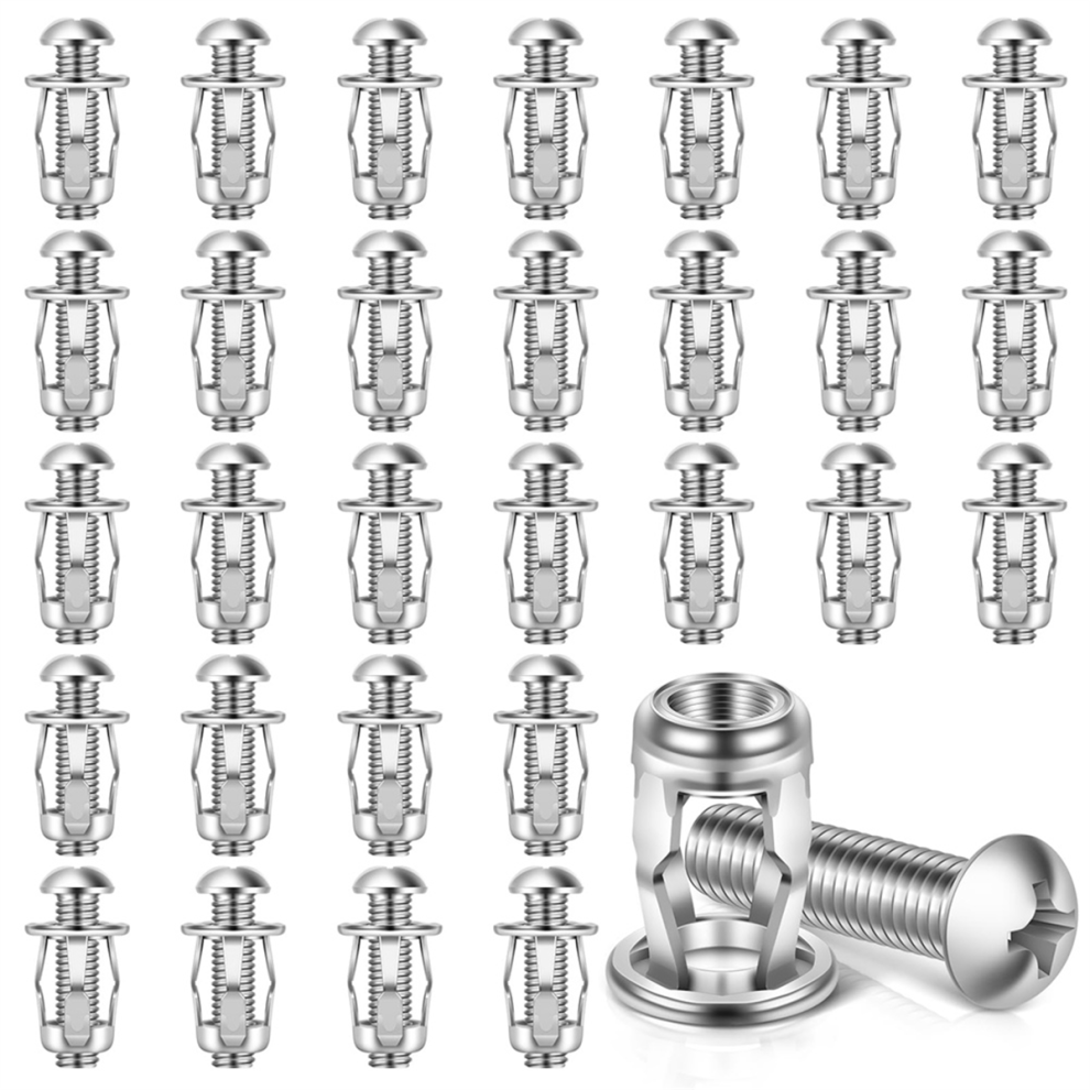 M8x30mm Heavy Duty Hollow Wall Anchors, For Drywall, Tile,30 Pcs 4711585128671