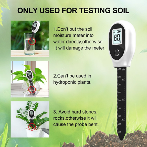 Digital Moisture Meter Soil Humidity Sensor with Backlight and Scale 1