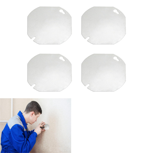 12pcs Octagon Electrical Box Cover,Metal Junction Box Covers, 2