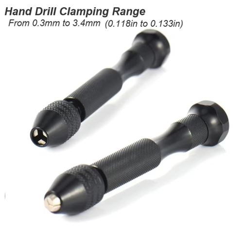 Mini Pin Vise Hand Drill Twist Bit PCB Set Rotary Tool for DIY Craft 2