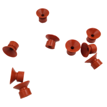 100 pcs Rubber Sucker 20x15x6mm Printing Parts Brown