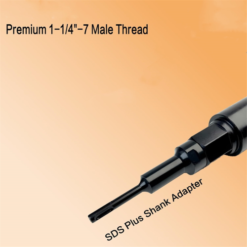 1-1/4In-7 Male Thread to SDS Plus Core Drill Bit Adapter 2