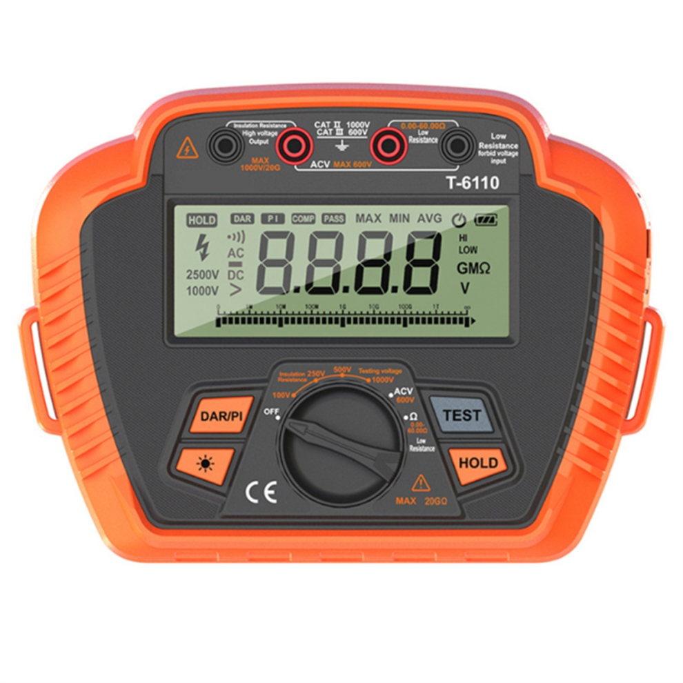 Insulation Resistance Tester 1000V Digital Megohmmeter, Max 20Gî© 4711585135464