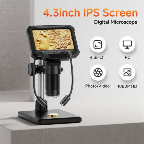 4.3inch Microscope Digital Coin Microscope 1200X Coin Magnifier 1