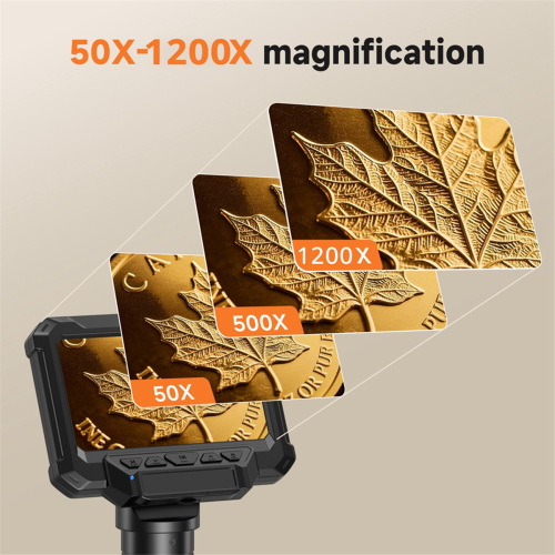 4.3inch Microscope Digital Coin Microscope 1200X Coin Magnifier 2