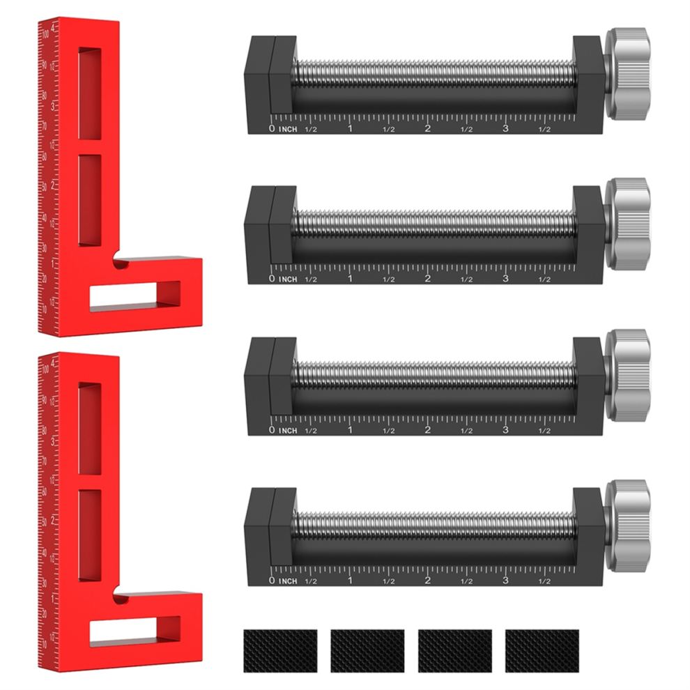Carpentry Fixing Clamp 90 Positioning Square C Clamp 2Set 4711585134481