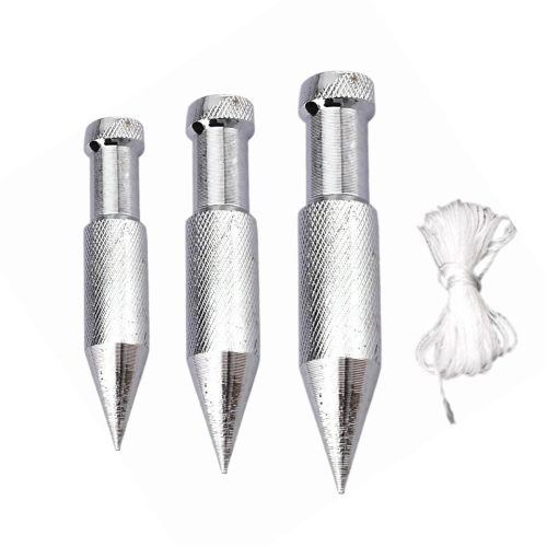 3PCS Plumb Bob with String, Steel Plumb Bob
3PCS Plumb Bob 1
