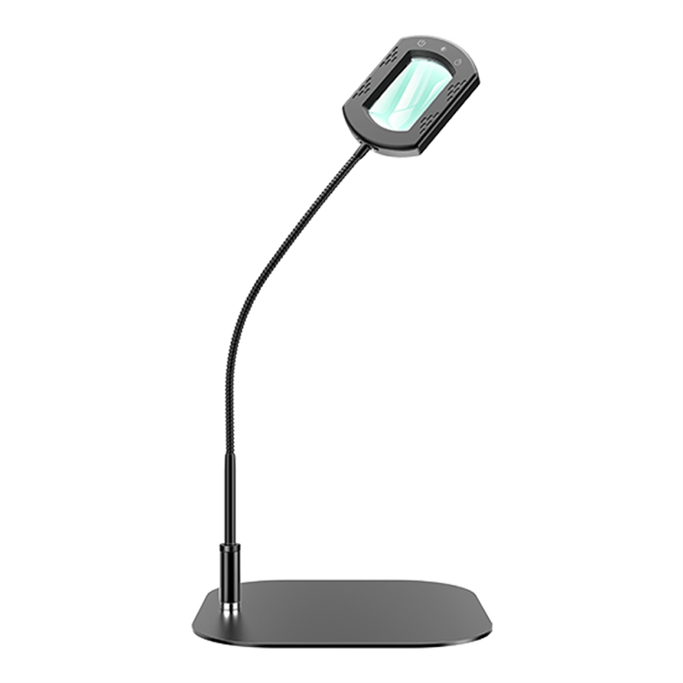 10X Rectangle Magnifying Glass with Light and Stand, 5 Color Modes