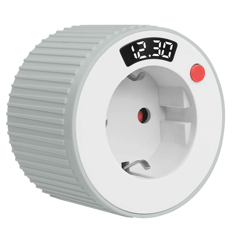 Timer Socket, Timer Digital Single Switch with LED Digital EU Plug