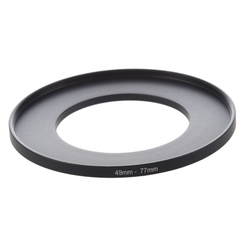 Kameralinsefilter Step Up Ring 49mm-77mm Adapter Sort 1