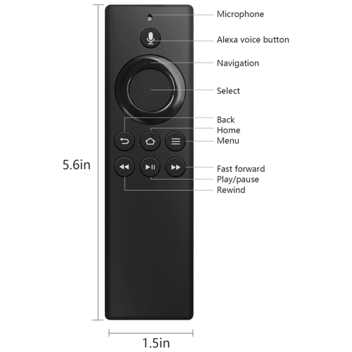 2X Voice Remote Control DR49WK B PE59CV Replacement 2Nd Gen Remote 1