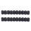 20pcs Plastic Bike Valve Dust Caps Black 2