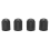 20pcs Plastic Bike Valve Dust Caps Black 5