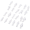 100pcs HO Scale 1:100 White Model People Unpainted Train Figures 3