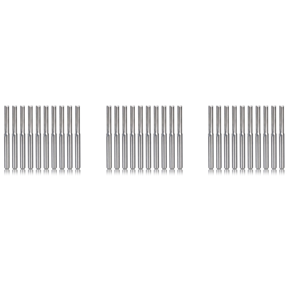 30Pcs 2 Flute Cnc Router Bits 3.175Mm Milling Cutter For Wood Plastic 4711585144633