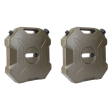 2X 6L Liter Green ATV UTV Motorcycle Spare Can Gas Fuel Tank Plastic