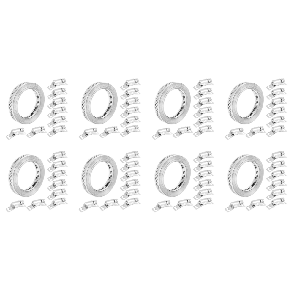 304 Stainless Steel Worm Clamp Hose Clamp Strap With Fasteners 4711585119433