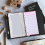 25Pcs A6 PU Leather Budget Binder Set, Binder Cover Planner Black 6