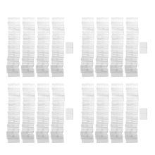 200Pcs Clear Plastic Label Holder Price Tag, for Storage Bins Labels