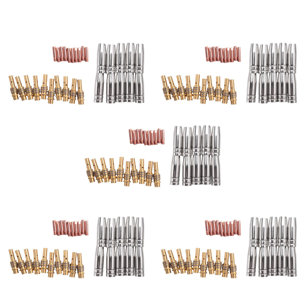 30Pcs 15Ak Torch Machine Consumables Mig Torch Gas Nozzle Tips Holder 4711585123348